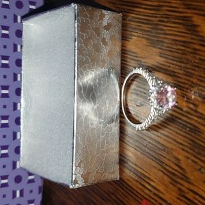 Ring pink tourmaline size 9